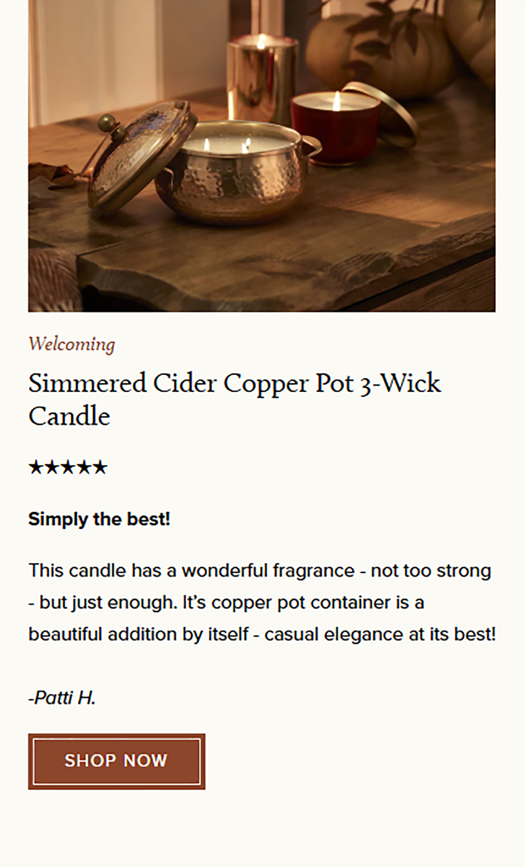 simmered cider