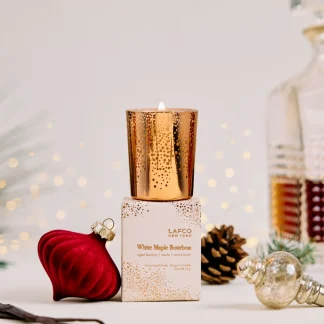 White Maple Bourbon Votive Candle