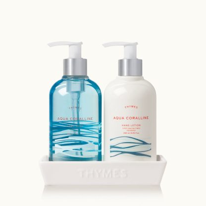 Aqua Coralline Sink Set