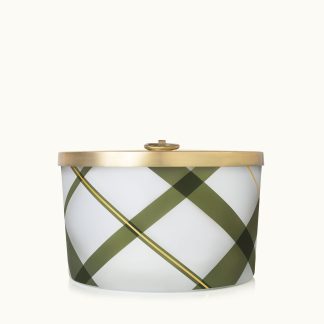 Frasier Fir? Frosted Plaid 3-Wick Candle